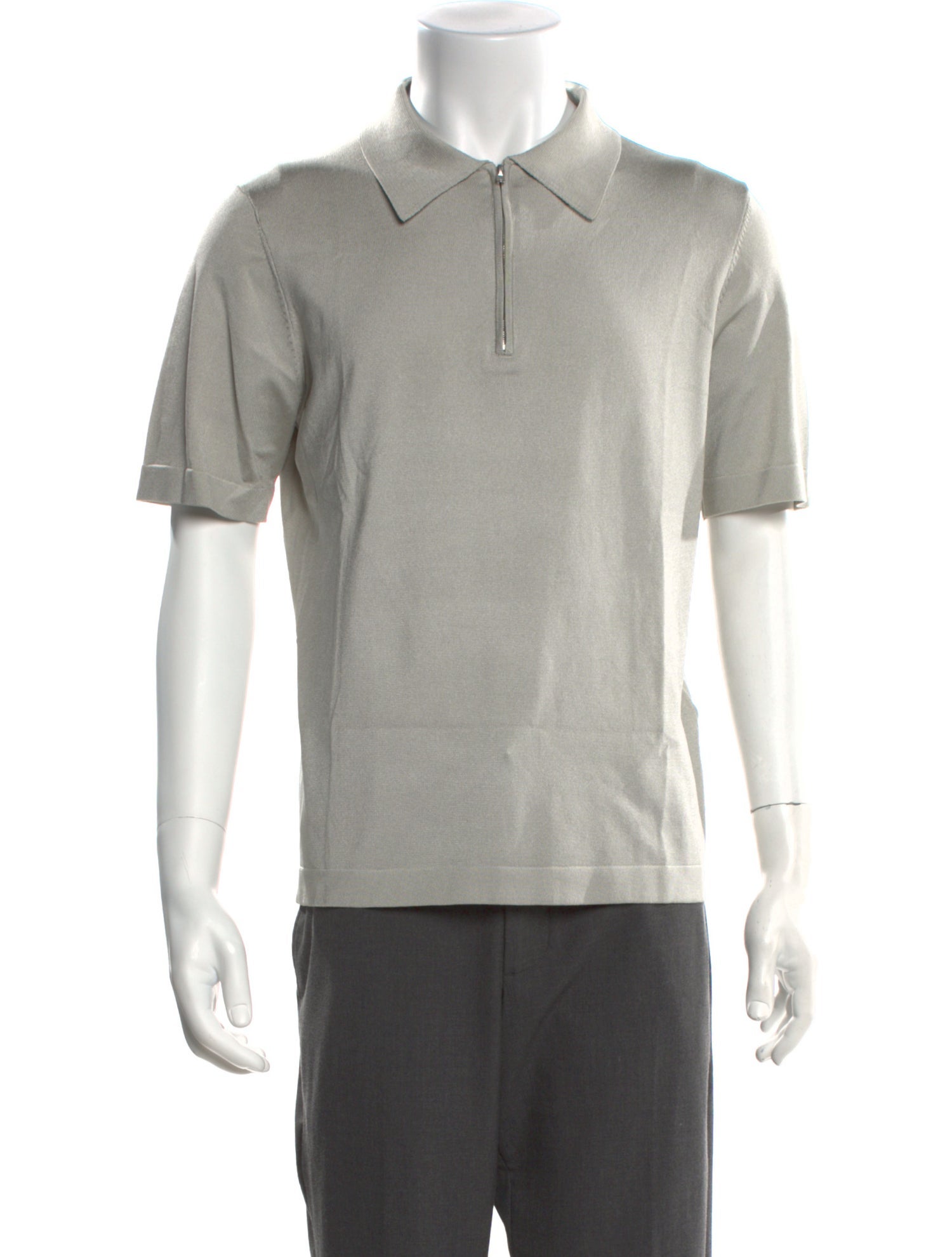 Sandro Collar Short Sleeve Polo Shirt