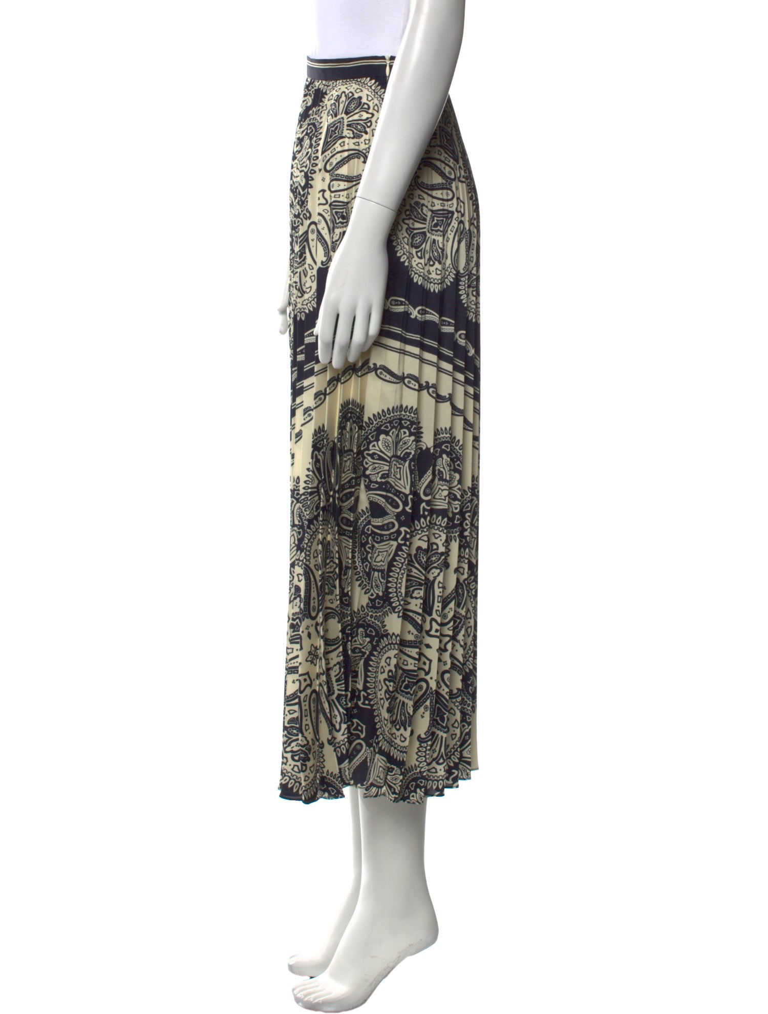 Prada Car Print Pleated Skirt - White Skirts, Clothing