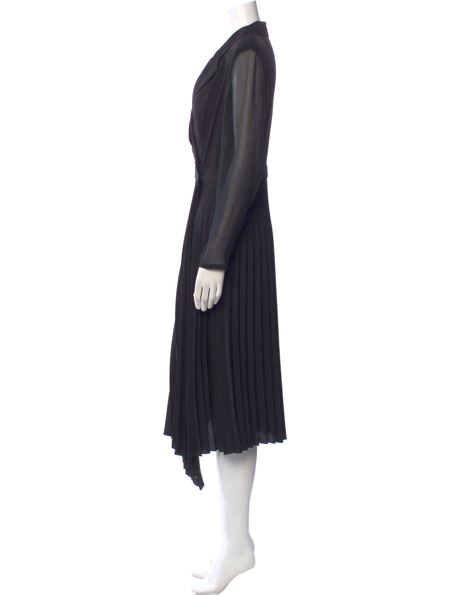 Sandro V-Neck Midi Length Dress