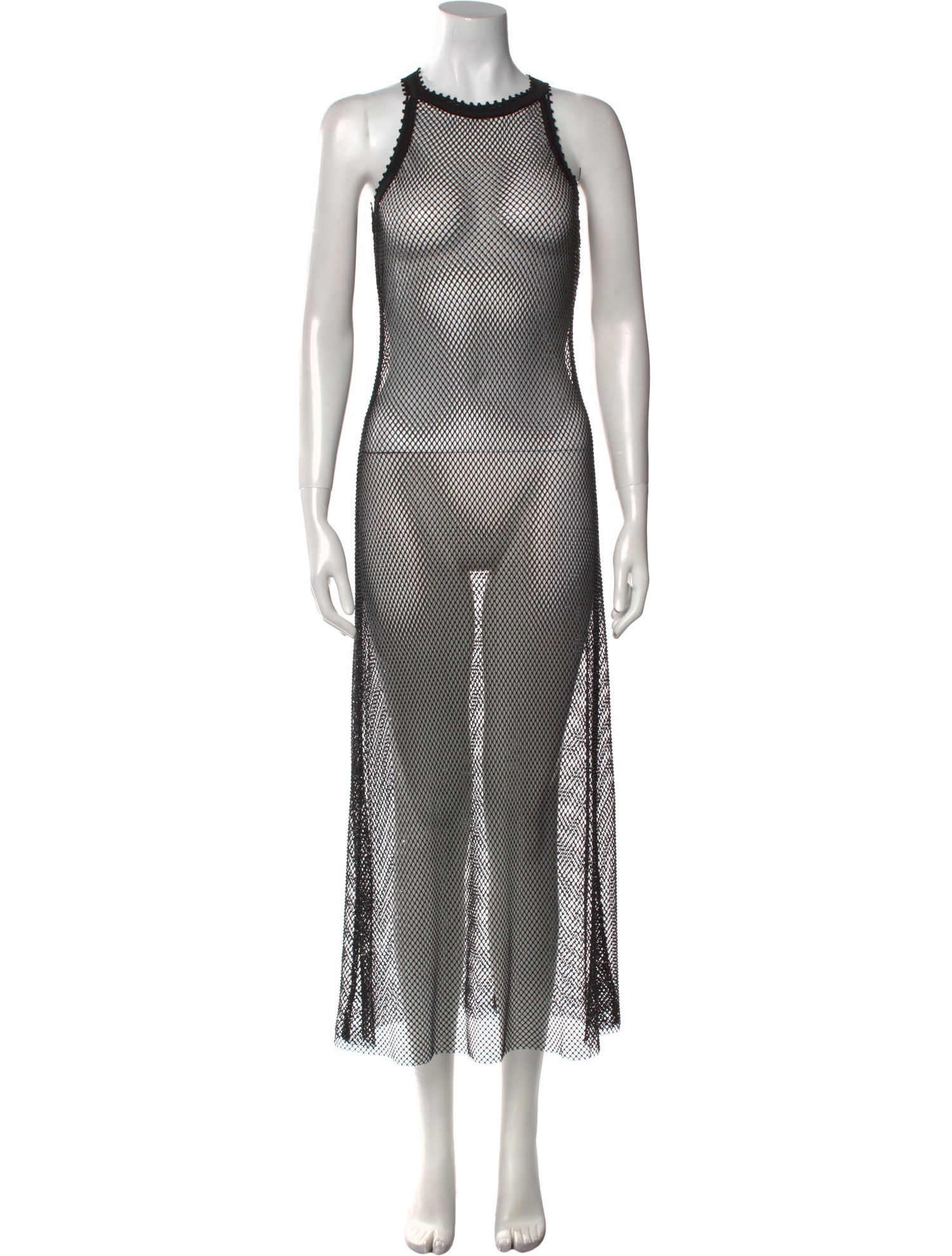 Sandro Crew Neck Long Dress