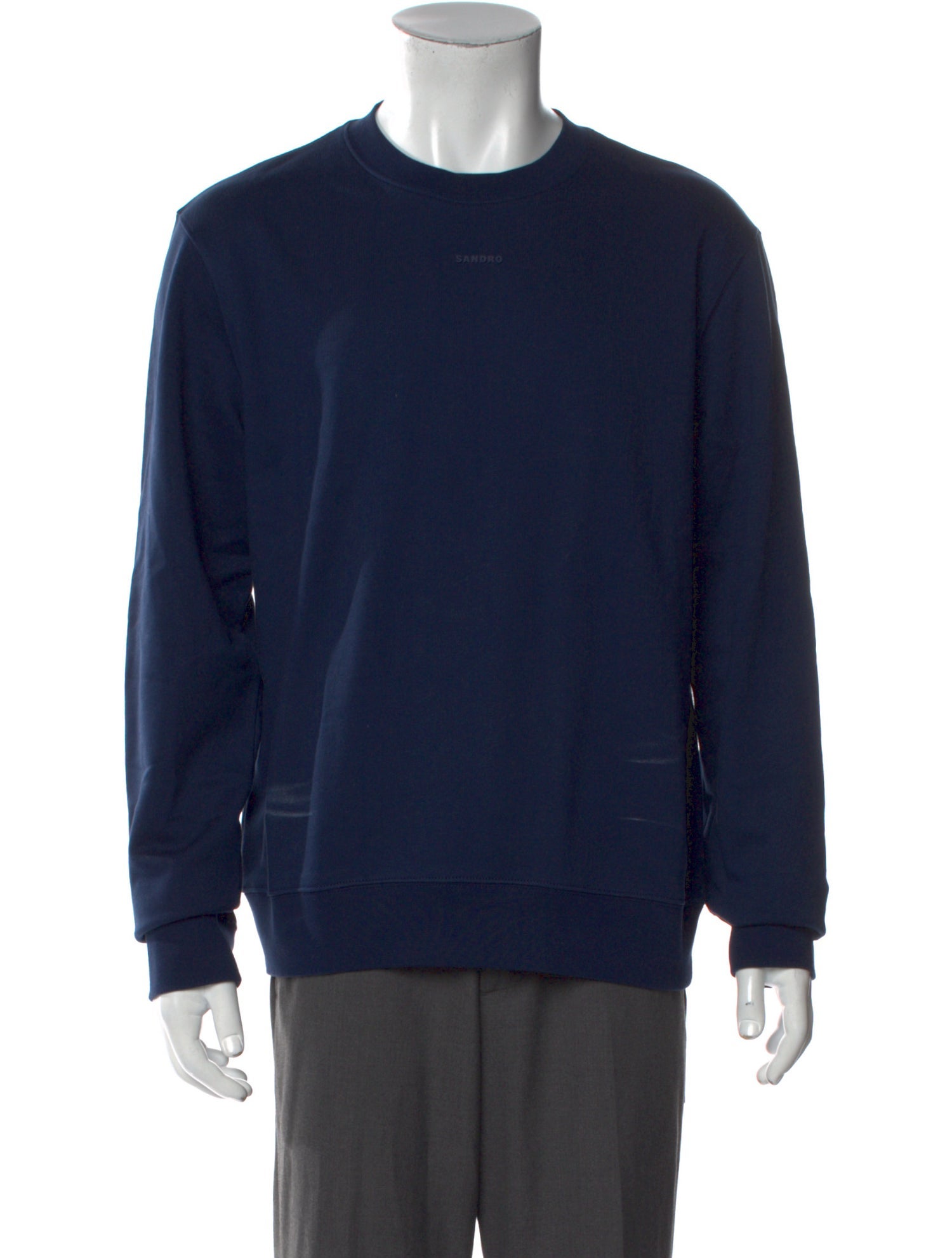 Sandro Crew Neck Long Sleeve Sweatshirt