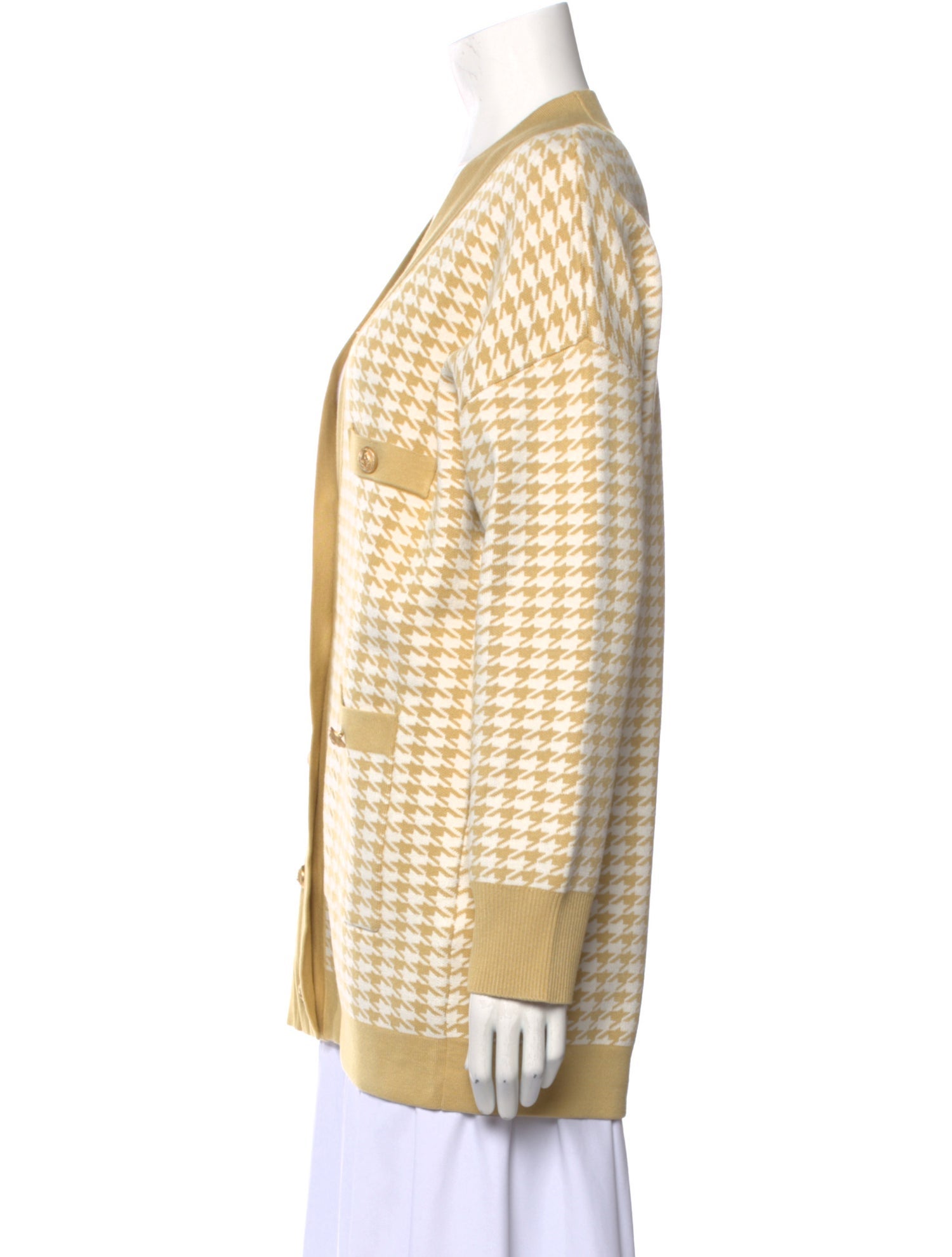 Sandro Printed V-Neck Sweater w/ Tags