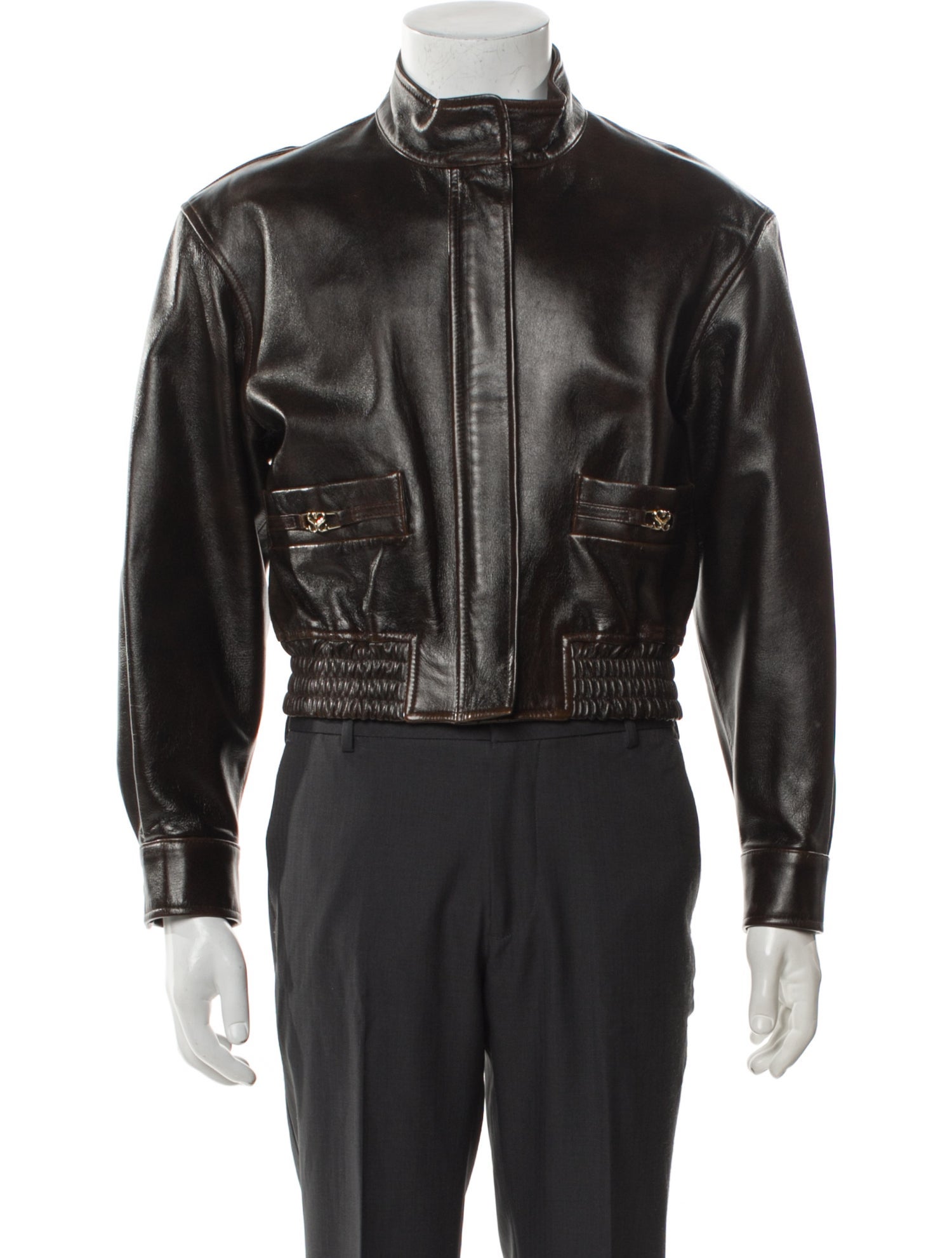 Sandro Lamb Leather Moto Jacket