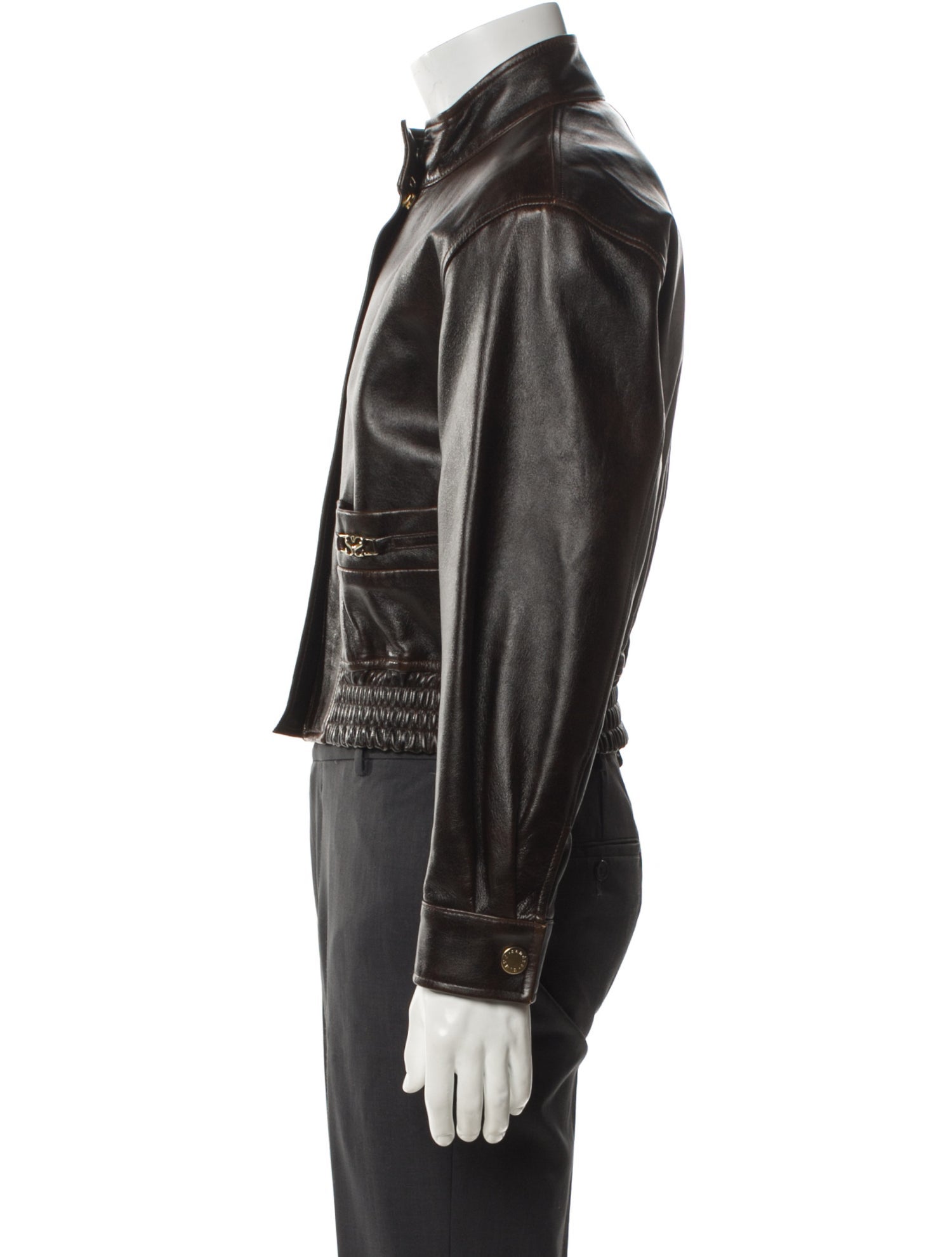 Sandro Lamb Leather Moto Jacket