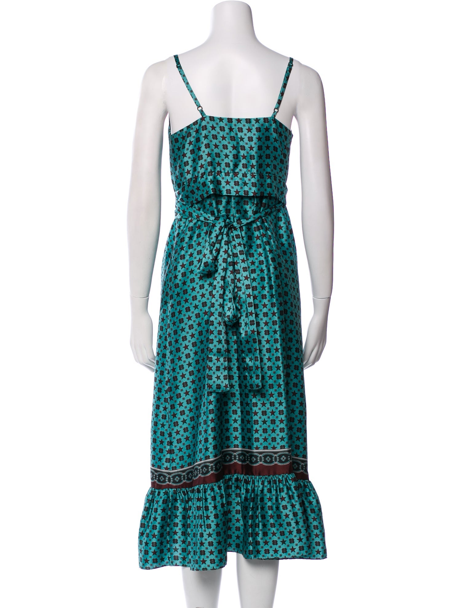 Sandro Printed Midi Length Dress