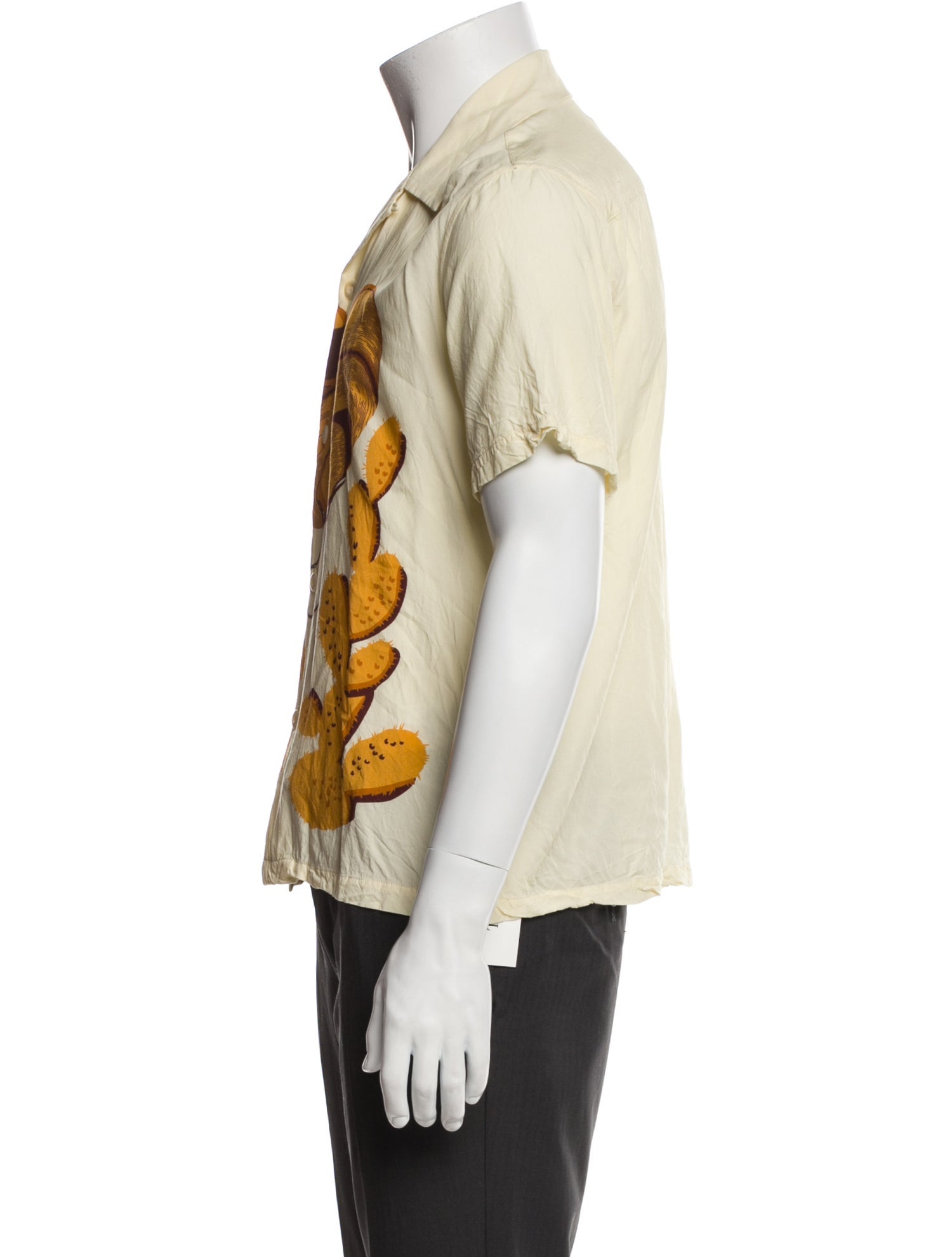 Sandro Graphic Print Short Sleeve Shirt