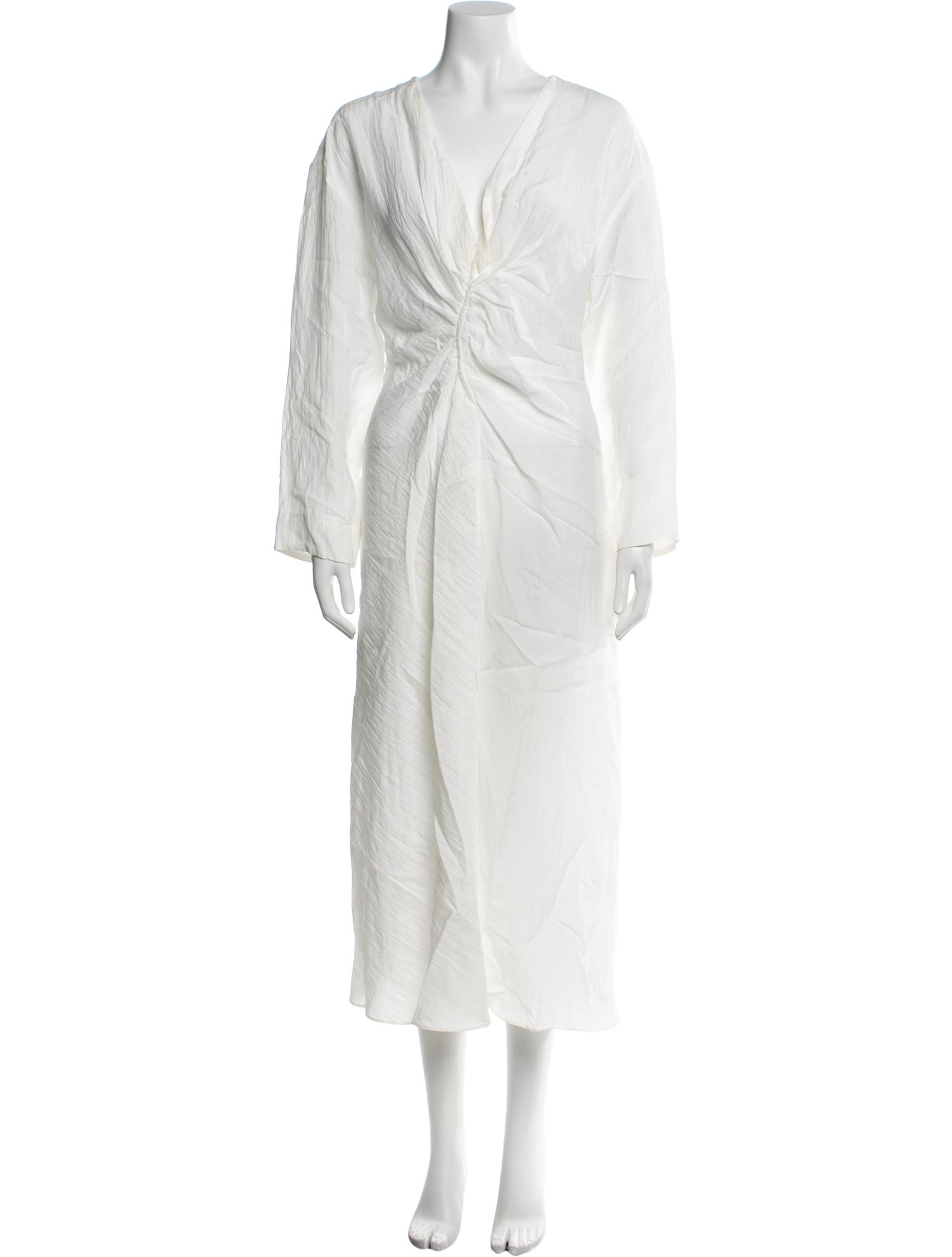 Sandro V-Neck Long Dress