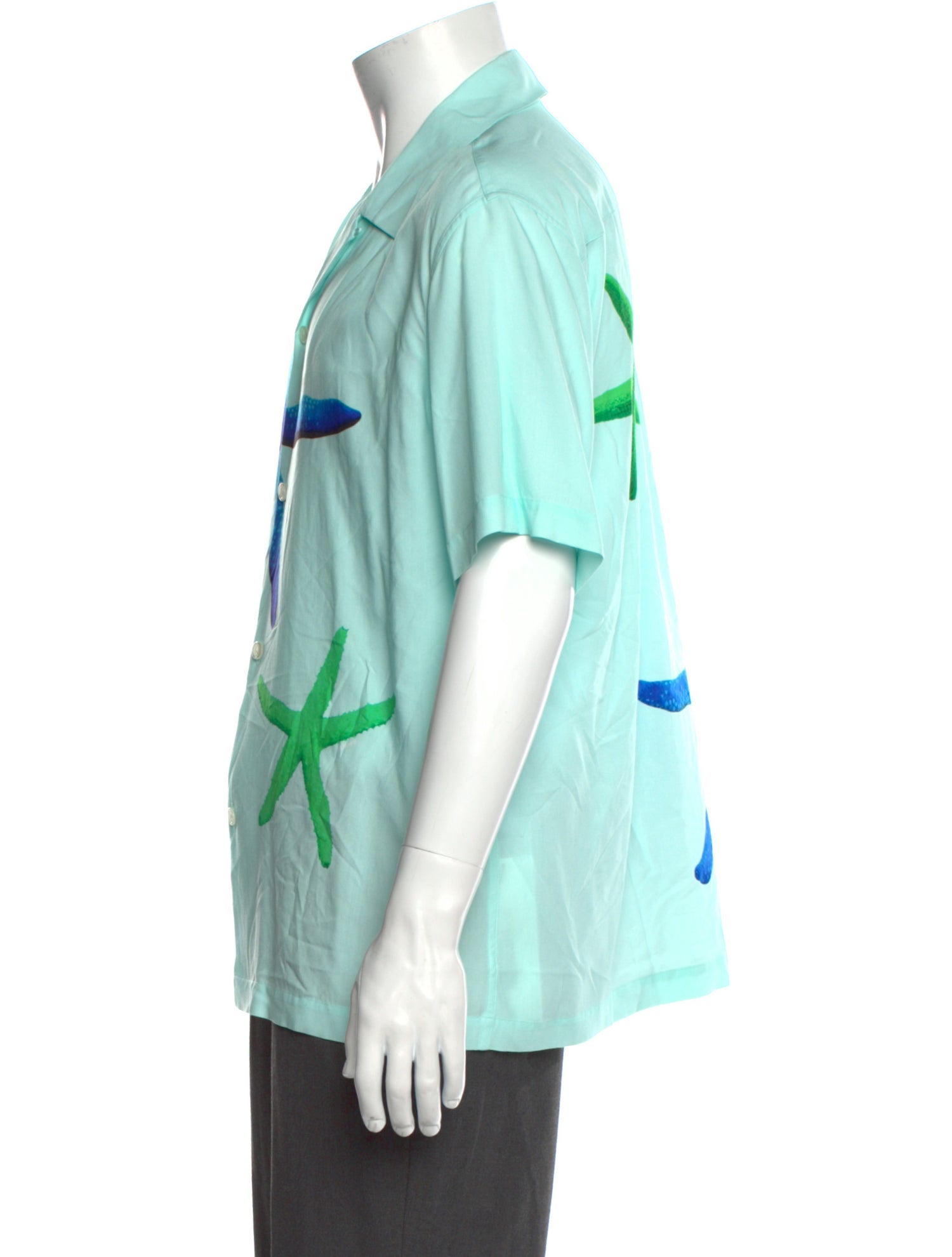 Sandro Graphic Print Short Sleeve Shirt