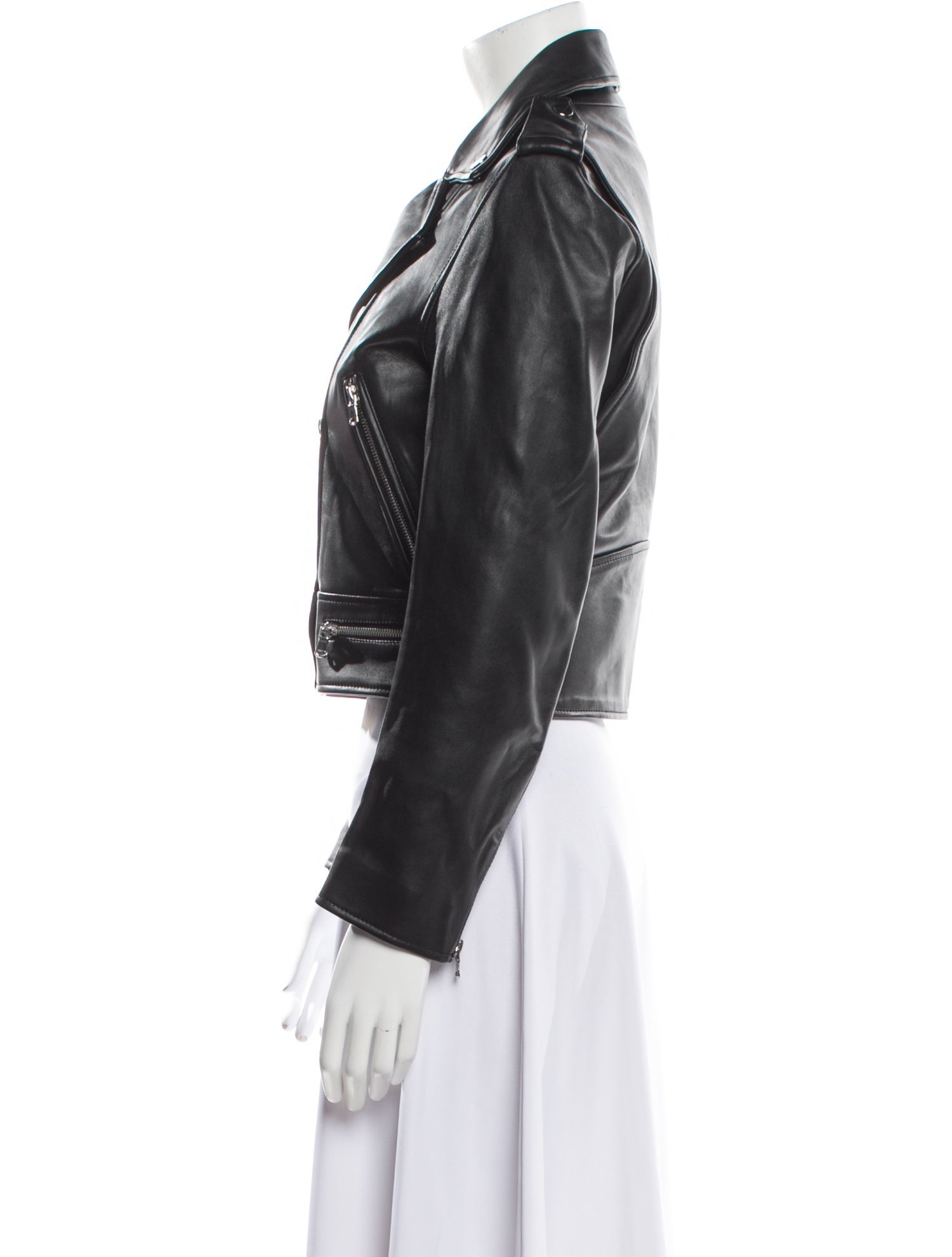 Sandro Leather Biker Jacket