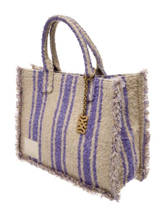 Sandro Canvas Top Handle Bag