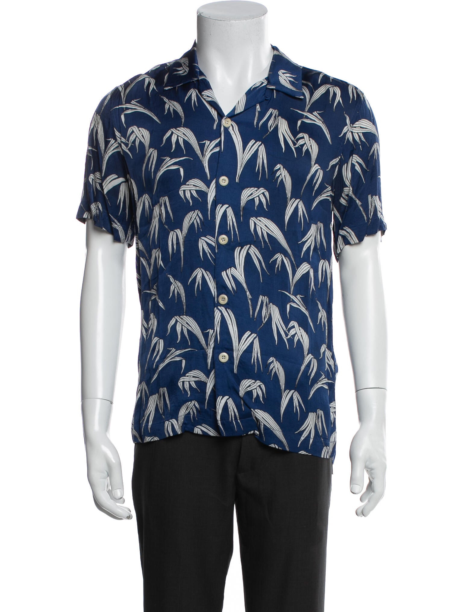 Sandro Printed Short Sleeve Shirt