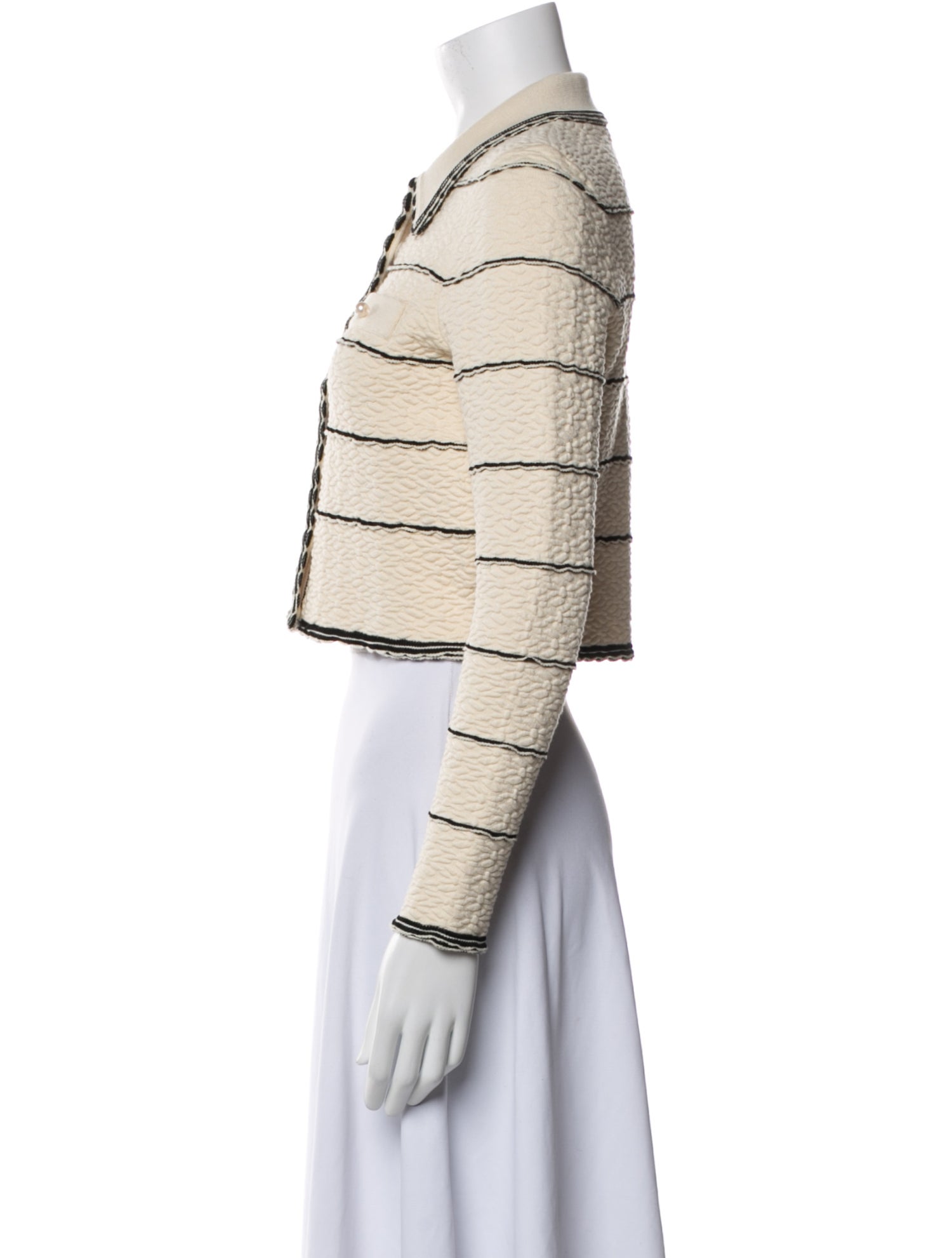 Sandro Striped Crew Neck Sweater