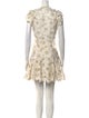 Sandro Lace Pattern Mini Dress