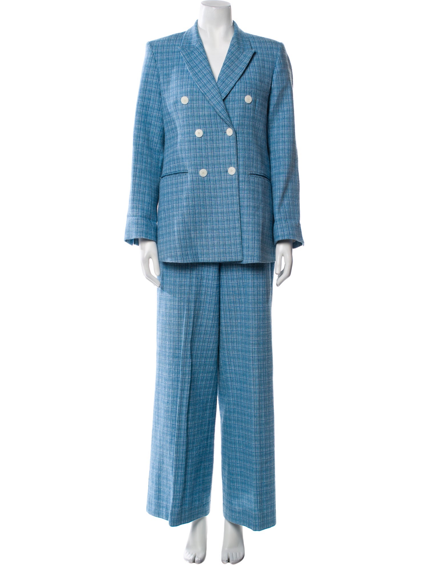 Sandro Plaid Print Pantsuit