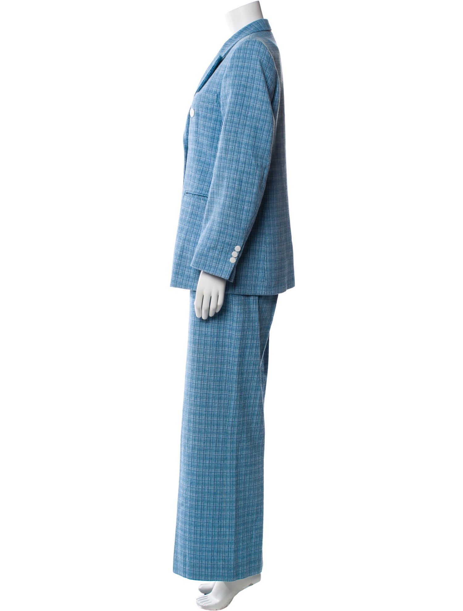 Sandro Plaid Print Pantsuit