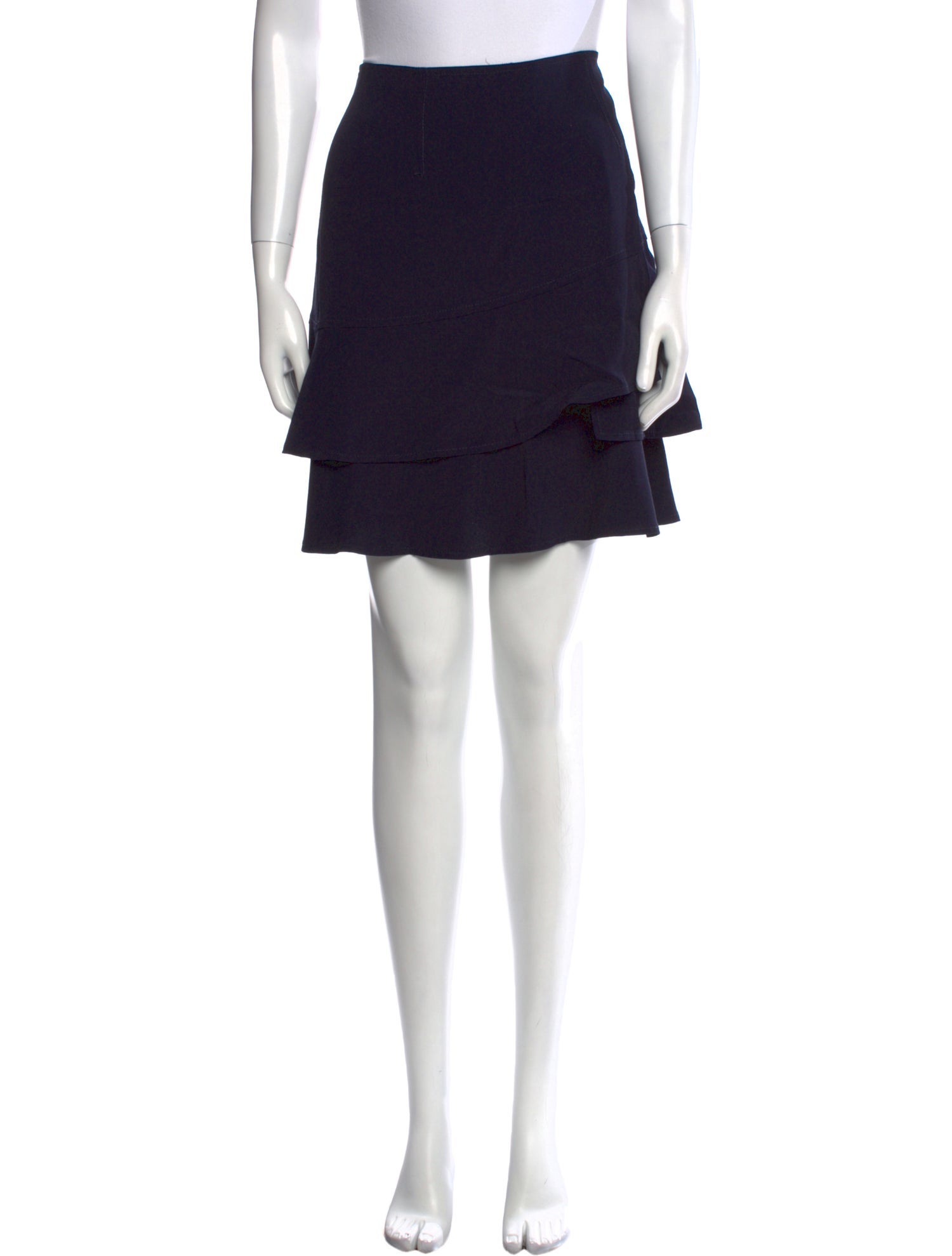 Sandro Ruffle Embellishment Mini Skirt