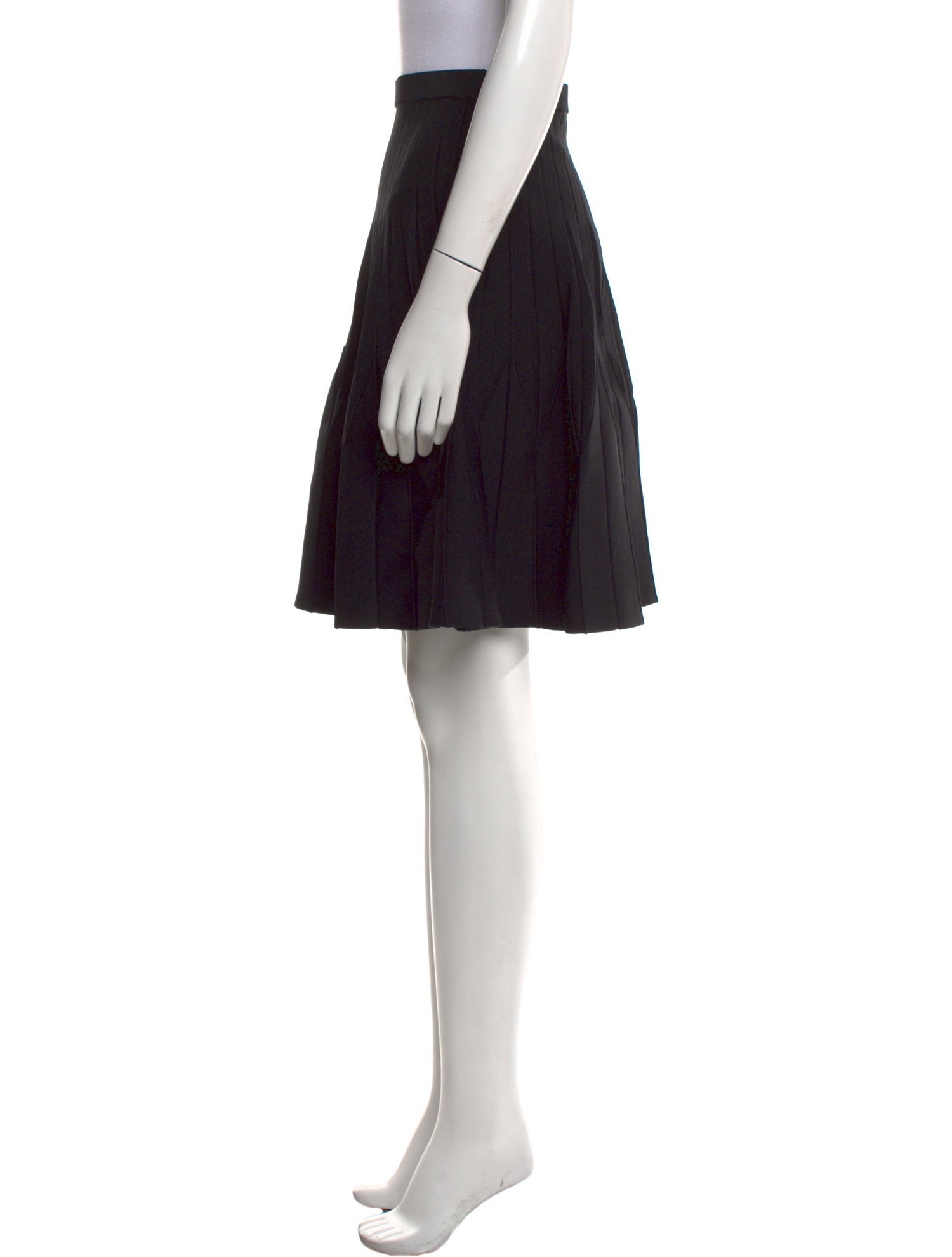 Sandro Pleated Accents Knee-Length Skirt