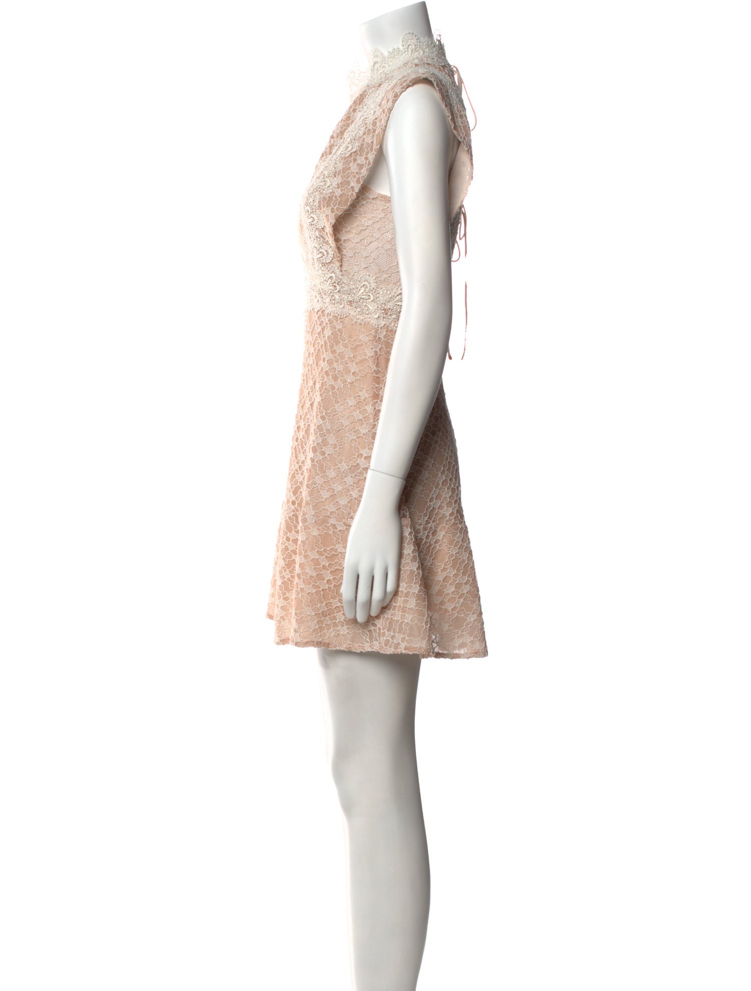 Sandro Mock Neck Mini Dress