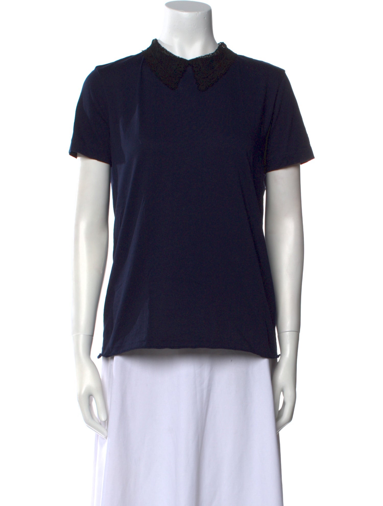 Sandro Crew Neck Short Sleeve Polo