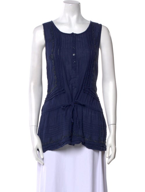 Sandro Scoop Neck Sleeveless Top