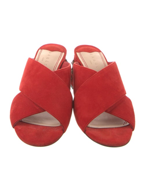 Sandro Suede Studded Accents Slides