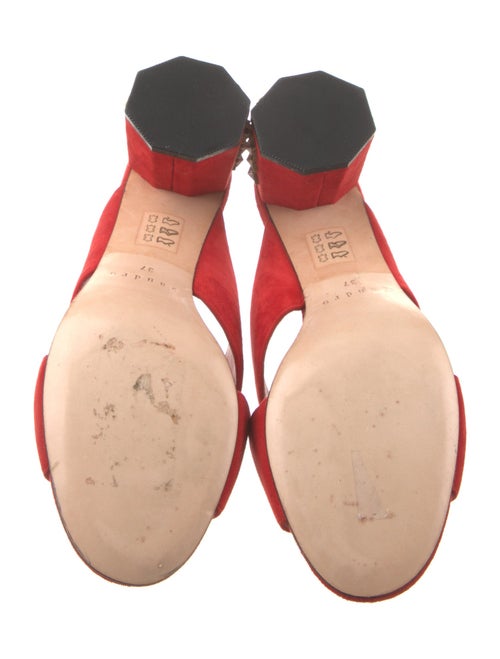 Sandro Suede Studded Accents Slides