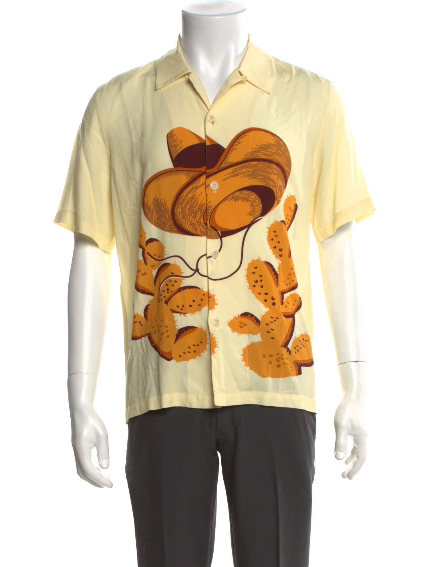 Sandro Printed Short Sleeve Shirt