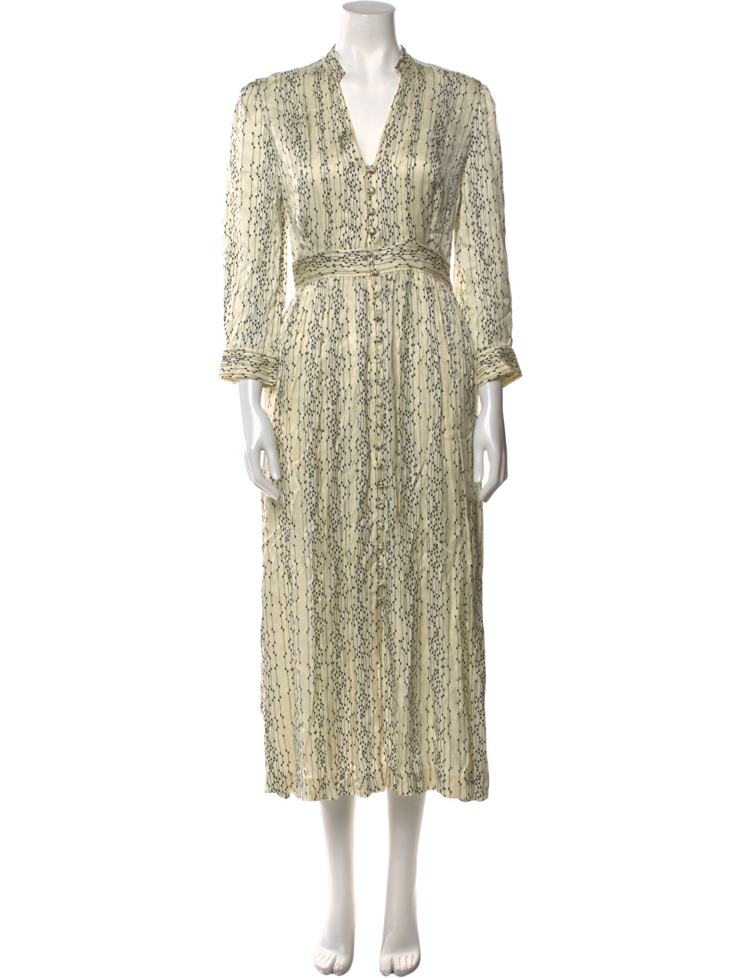 Sandro Printed Long Dress