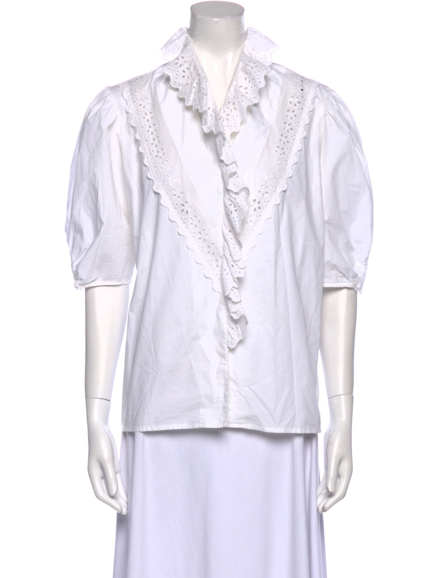 Sandro V-Neck Three-Quarter Sleeve Tunic