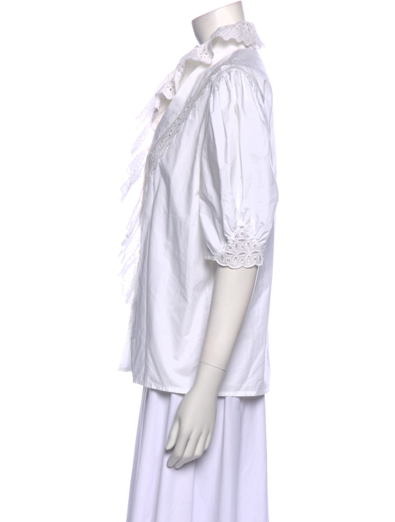 Sandro V-Neck Three-Quarter Sleeve Tunic