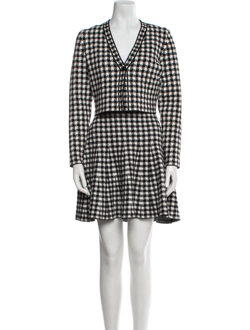 Sandro Houndstooth Print Skirt Set