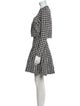 Sandro Houndstooth Print Skirt Set