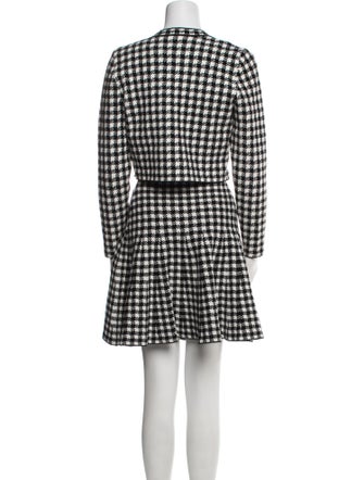 Sandro Houndstooth Print Skirt Set