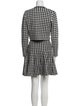 Sandro Houndstooth Print Skirt Set