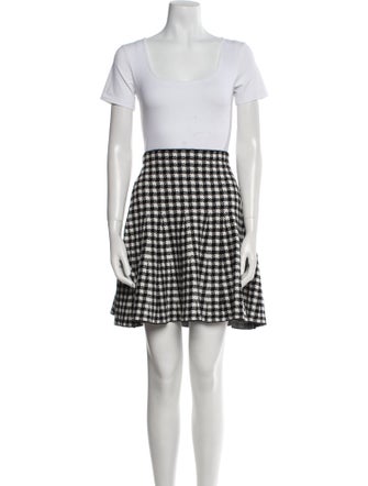 Sandro Houndstooth Print Skirt Set