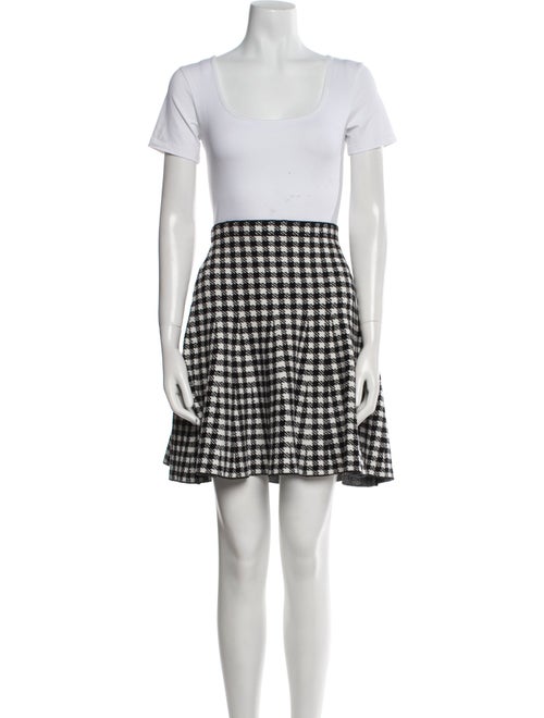Sandro Houndstooth Print Skirt Set