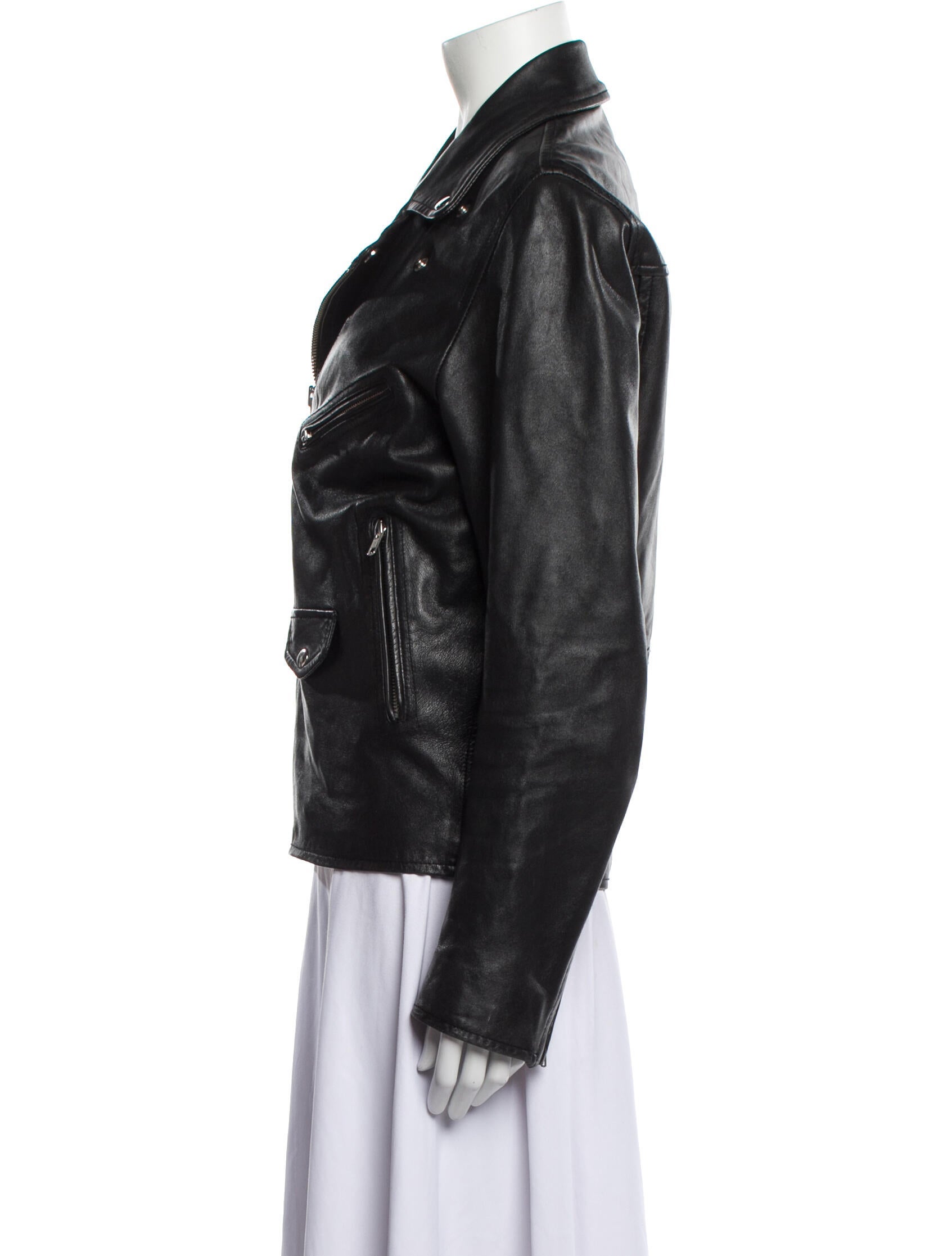 Sandro Leather Biker Jacket
