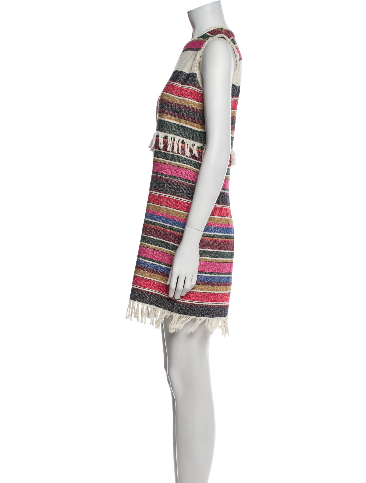 Sandro Striped Mini Dress