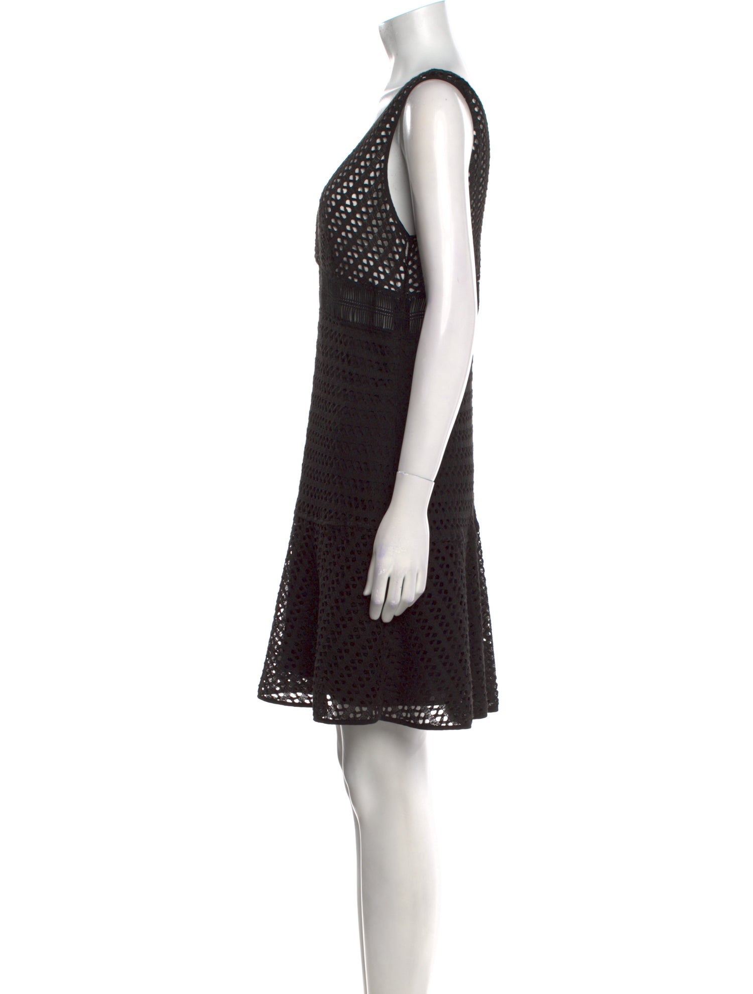 Sandro Lace Pattern Mini Dress