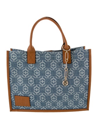 Sandro Denim Top Handle Bag
