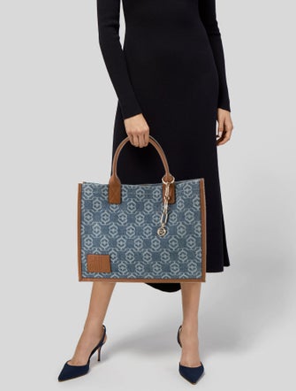 Sandro Denim Top Handle Bag