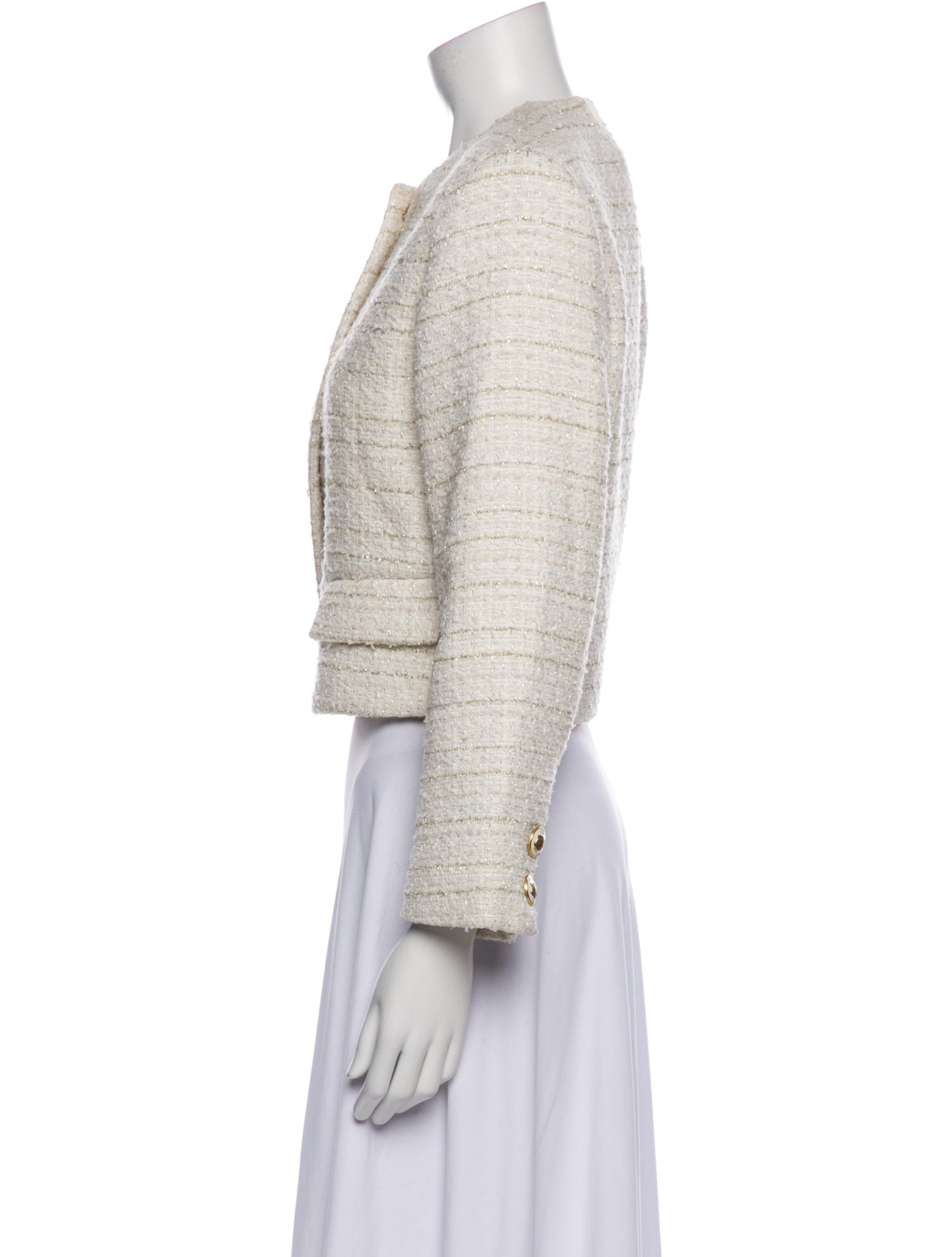 Sandro Tweed Pattern Evening Jacket