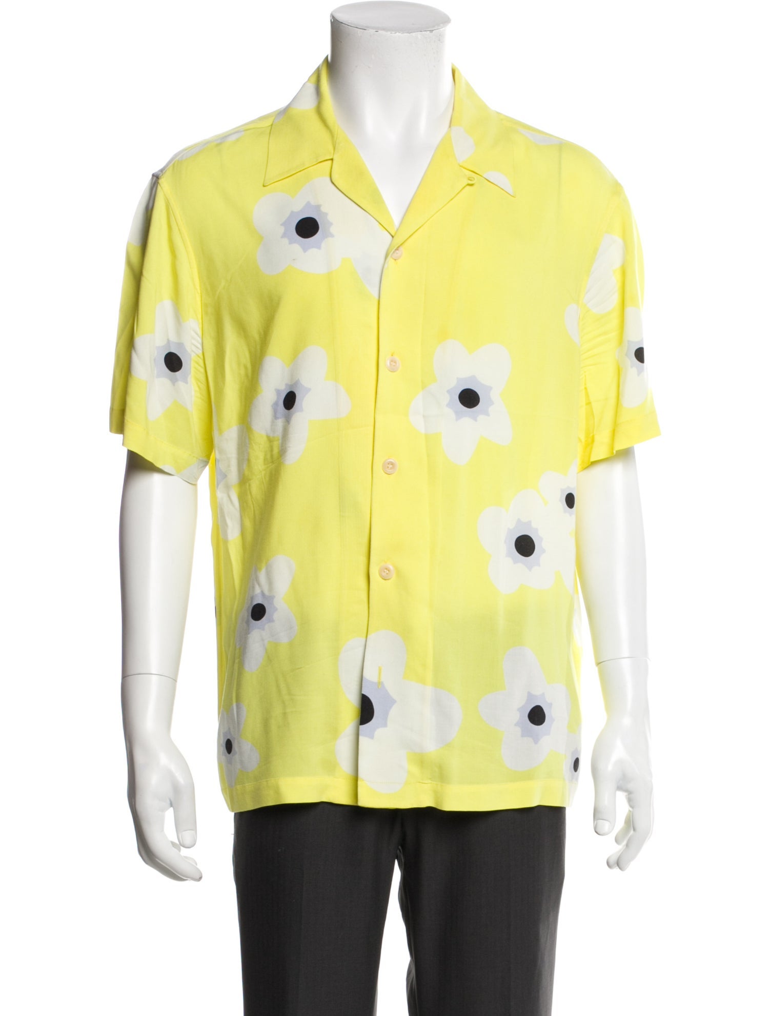 Sandro Floral Print Short Sleeve Shirt