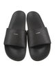 Sandro Embossed Leather Slides