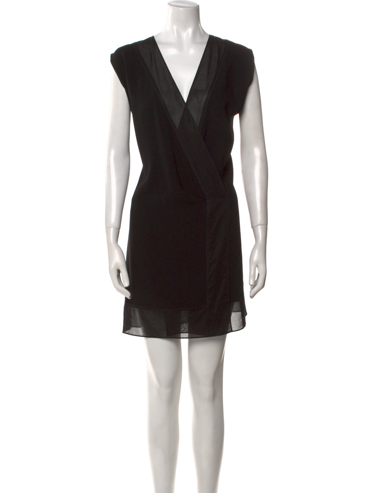 Sandro V-Neck Knee-Length Dress