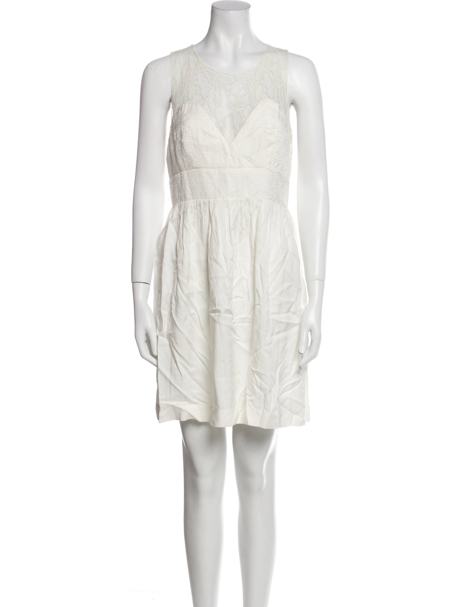 Sandro Scoop Neck Mini Dress