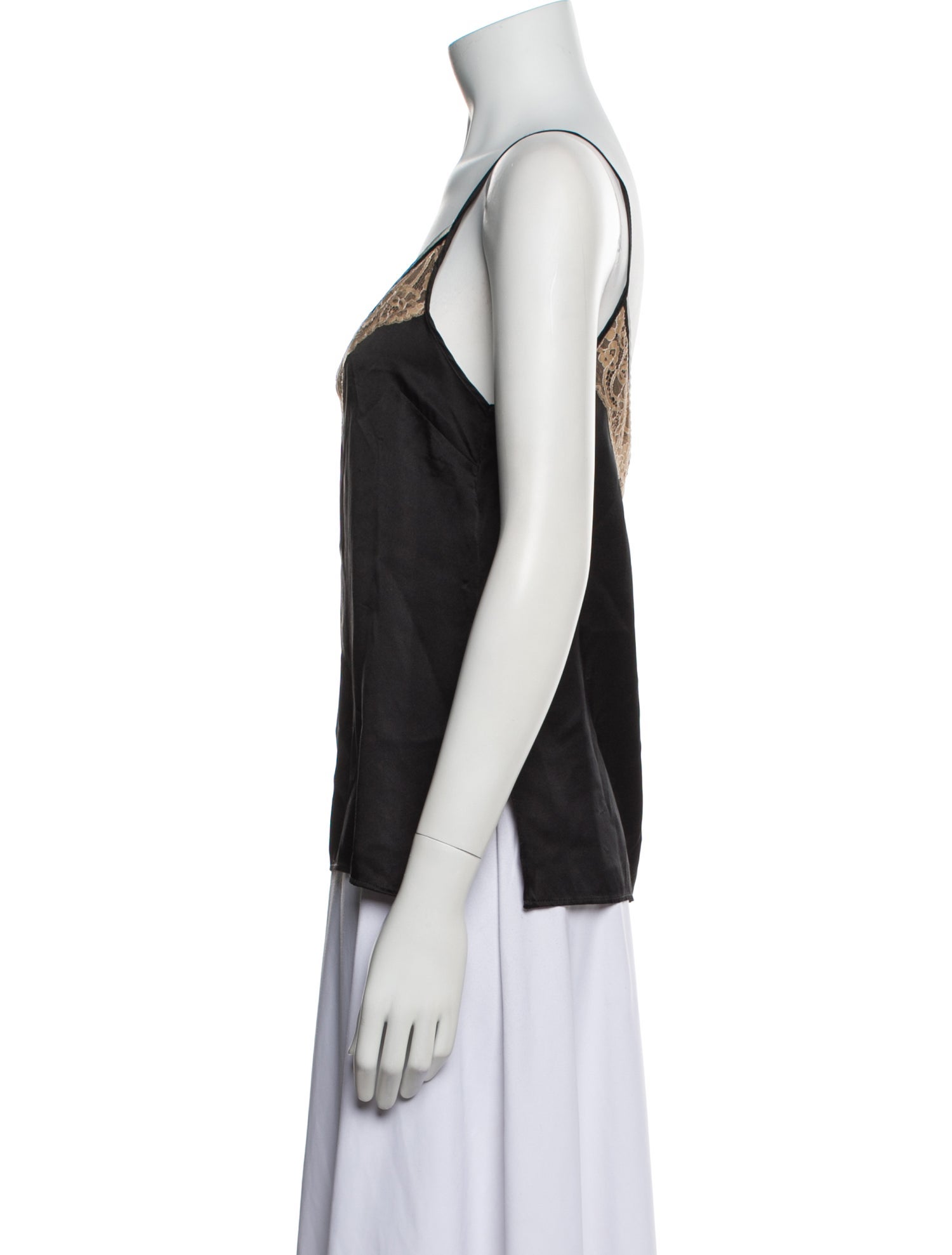 Sandro Silk V-Neck Top