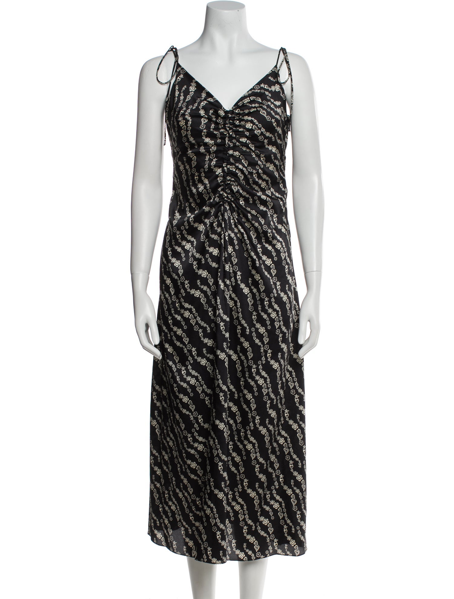 Sandro Printed Long Dress