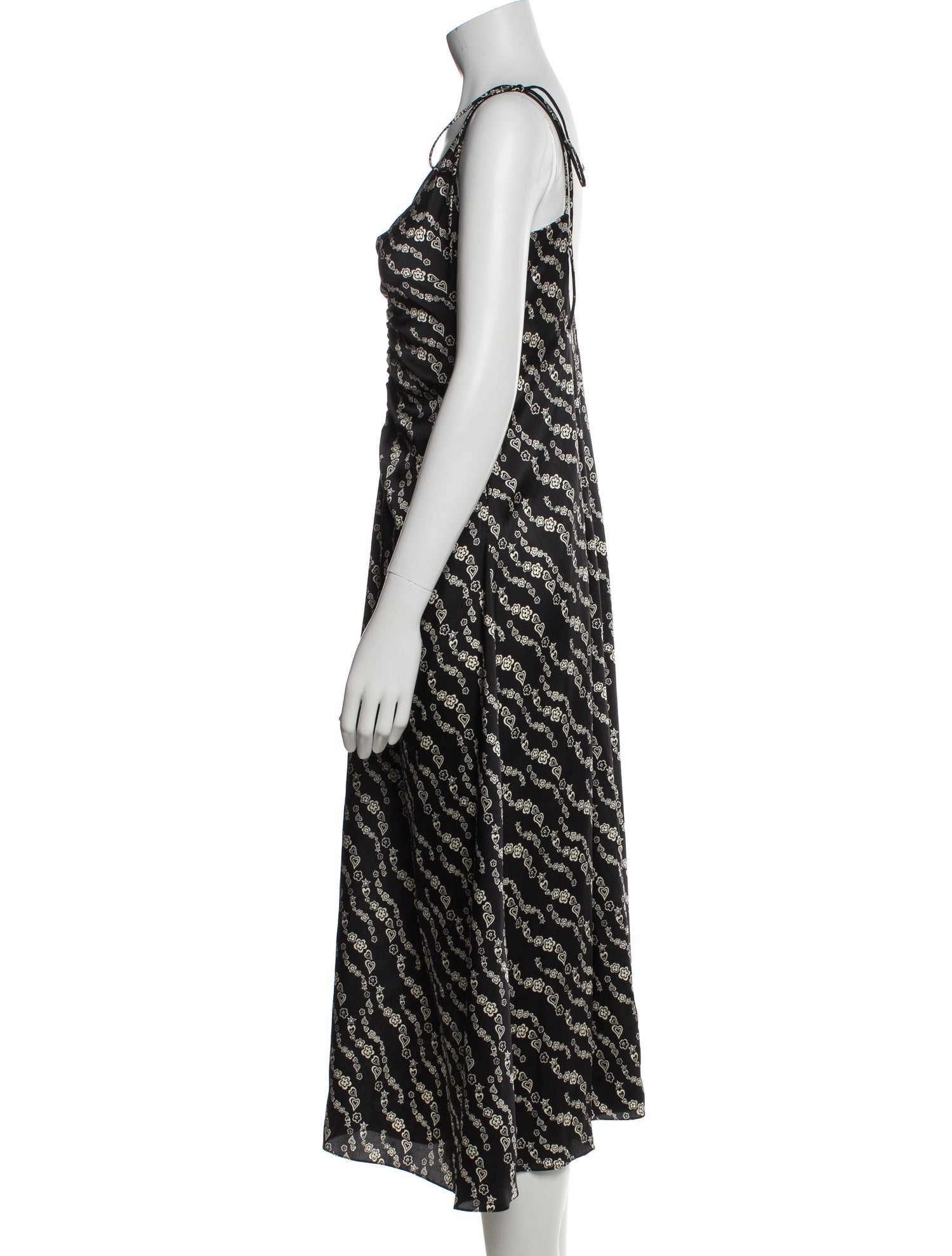 Sandro Printed Long Dress