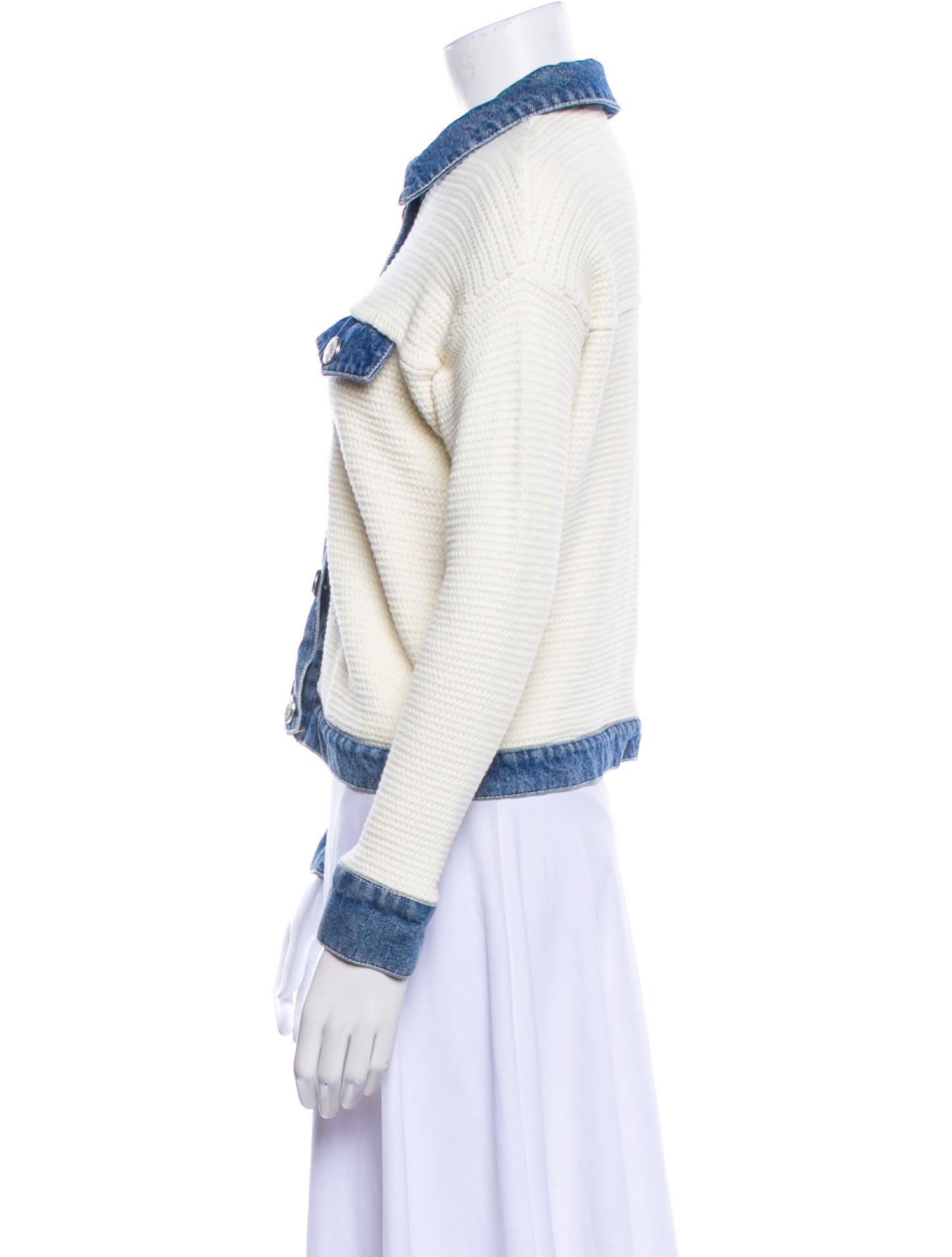 Sandro Printed Denim Jacket